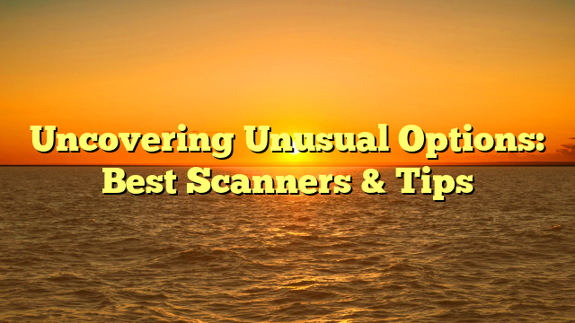 Uncovering Unusual Options: Best Scanners & Tips